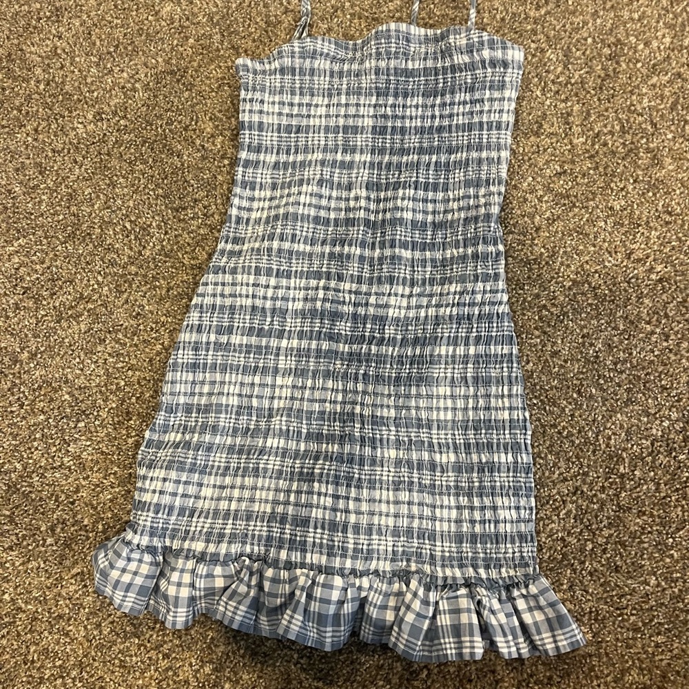 Wild Fable Blue and White Plaid Dress
